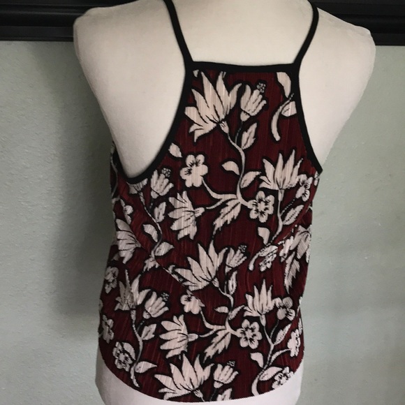 Topshop pleated spaghetti strap floral top - Picture 4 of 8